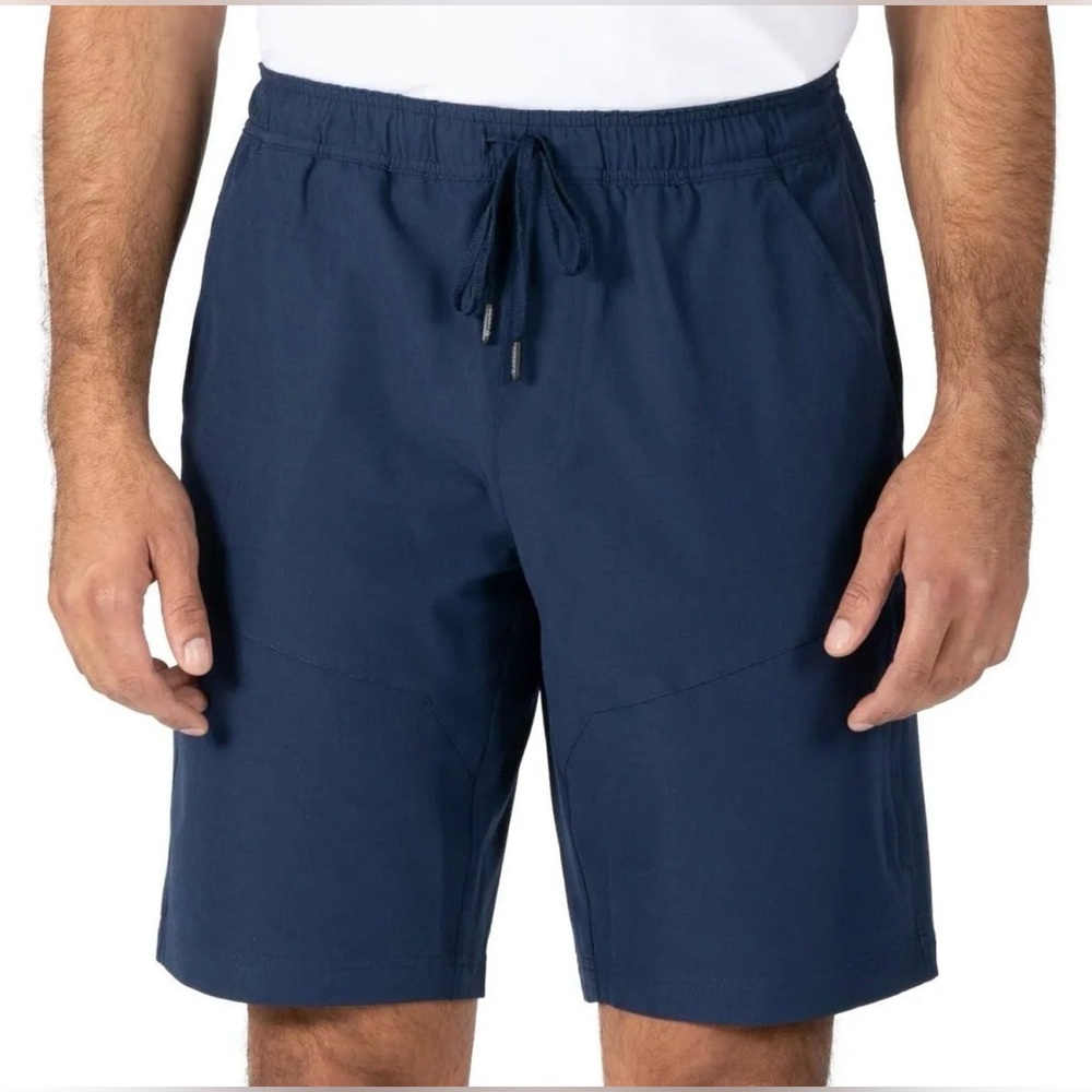 NWT Gerry Men's 4-Way Stretch Elastic Waistband Lightweight Trail Short Blue XXL